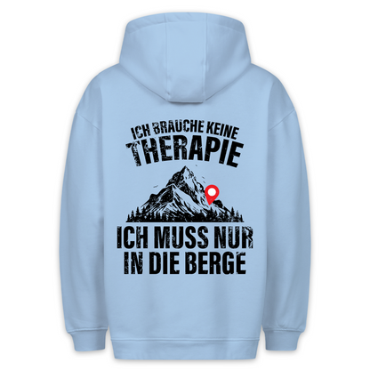 Therapie Berge - Hoodie Unisex Rückendruck