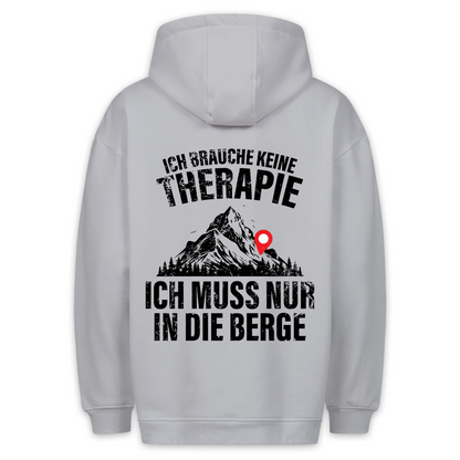 Therapie Berge - Hoodie Unisex Rückendruck