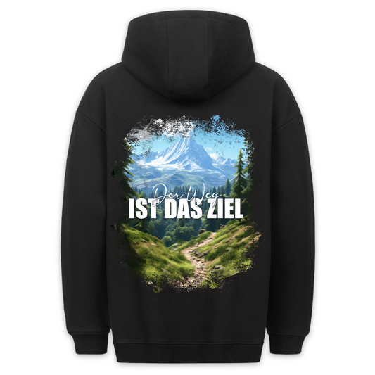 Weg Ziel - Hoodie Unisex Rückendruck