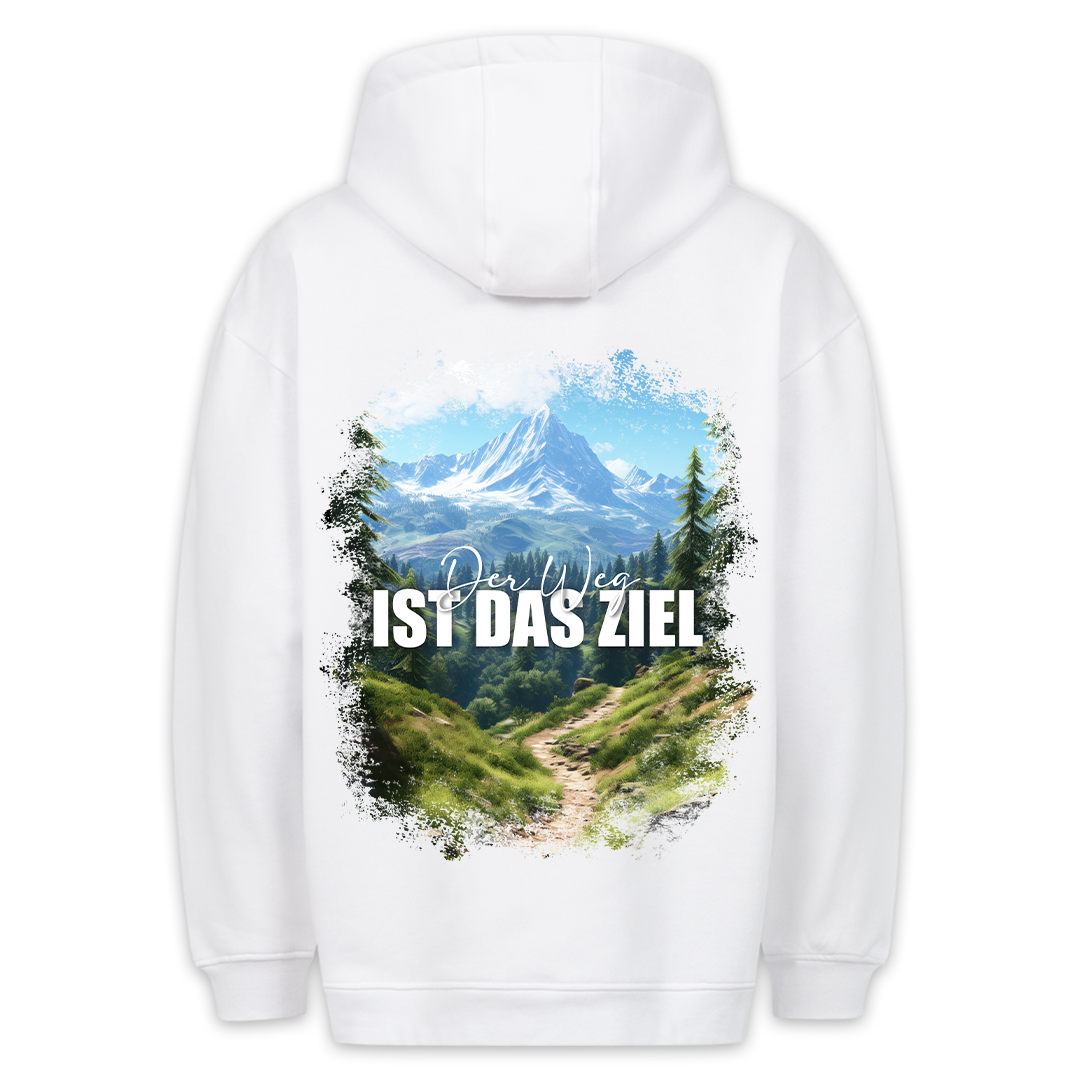 Weg Ziel - Hoodie Unisex Rückendruck