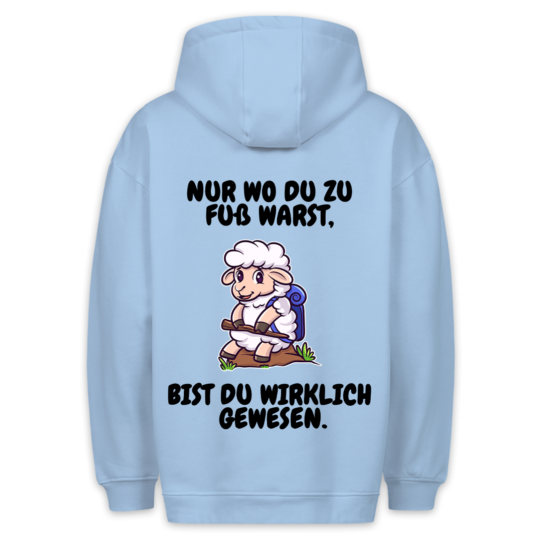 Zu Fuß Schaf - Hoodie Unisex Rückendruck