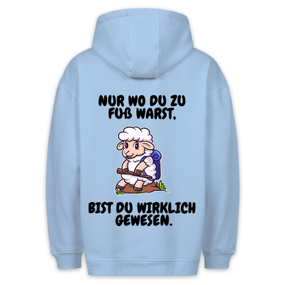 Zu Fuß Schaf - Hoodie Unisex Rückendruck