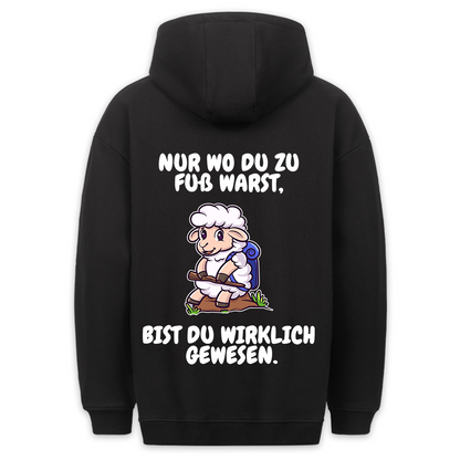 Zu Fuß Schaf - Hoodie Unisex Rückendruck