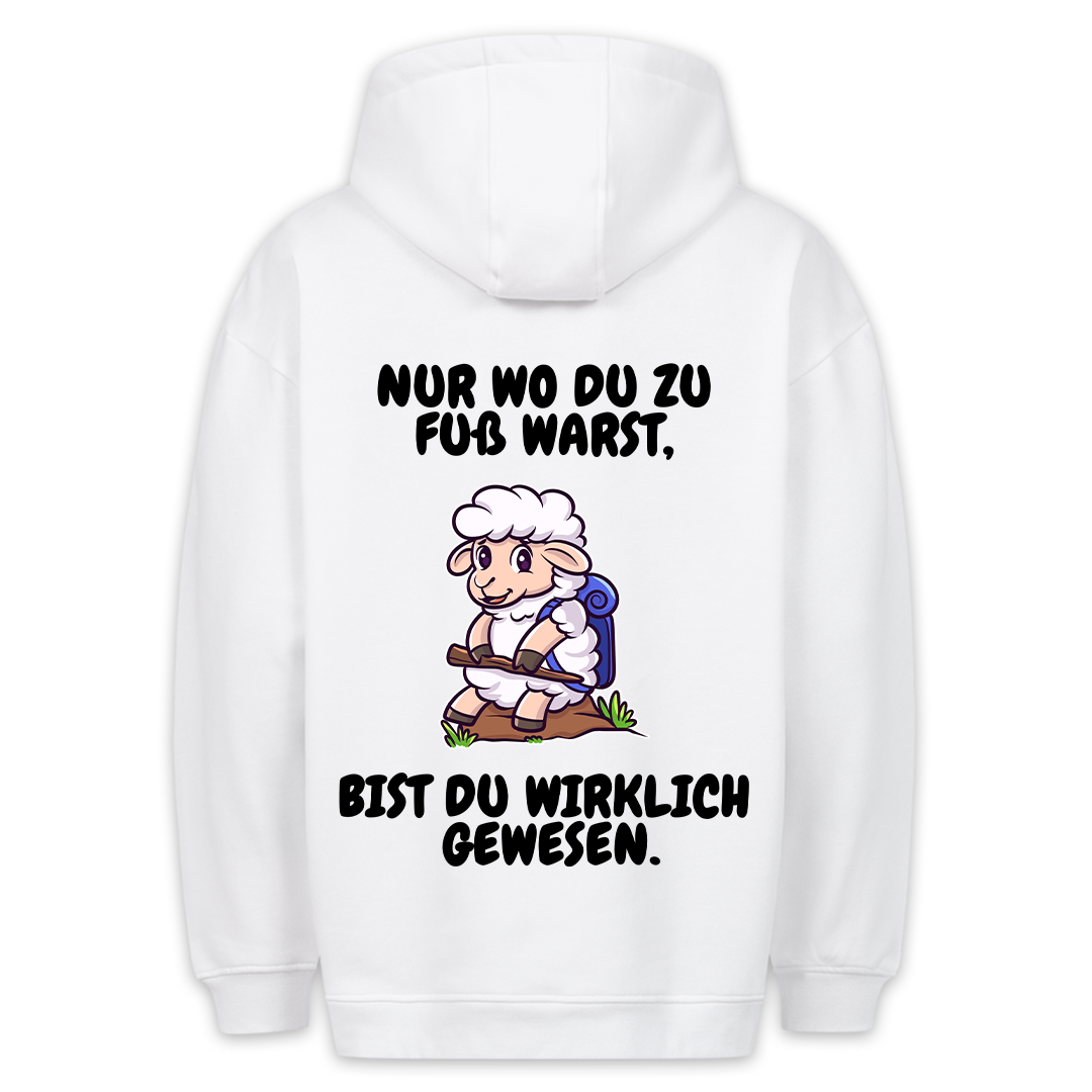 Zu Fuß Schaf - Hoodie Unisex Rückendruck